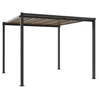 vidaXL Vrtni gazebo Antracit 3x3 m Aluminij