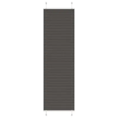 vidaXL Plisirana žaluzija črna 60x200 cm Širina tkanine 59,4 cm