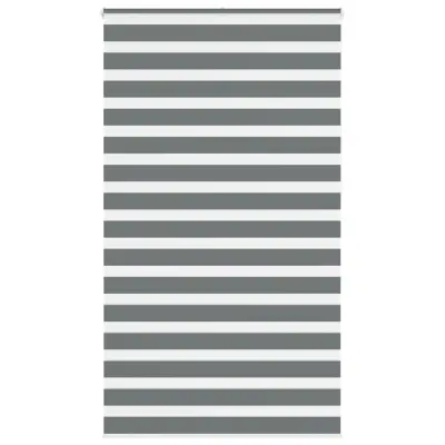 vidaXL Zebra Blind Dark Grey 125x230 cm Širina tkanine 120,9 cm