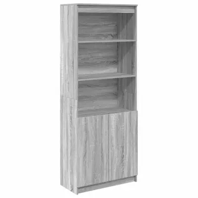 vidaXL Visoka omara siva sonoma 70x35x180 cm inženirski les