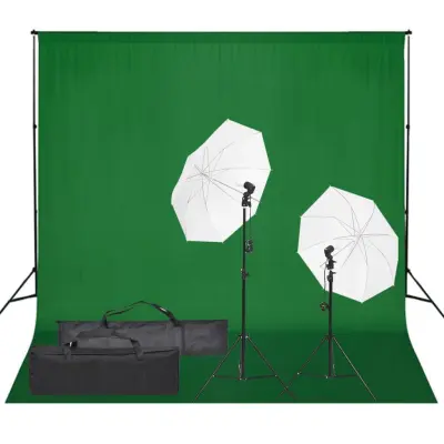 The Living Store Komplet za foto studio z lučmi in ozadjem - Komplet Za Foto Studio