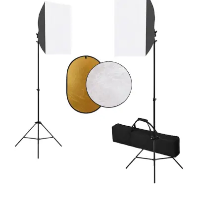 The Living Store Foto studijski komplet s softboxi in odbojnikom - Studijski Komplet