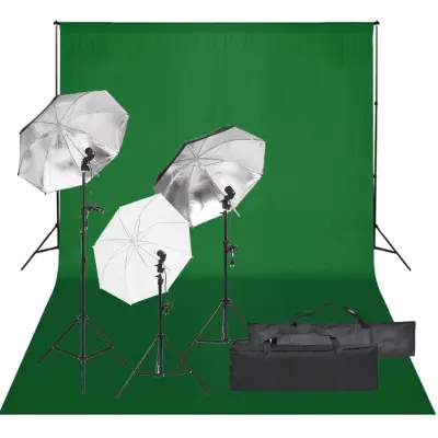 The Living Store Komplet za foto studio z lučmi in ozadjem - Komplet Za Foto Studio