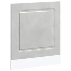 vidaXL Plošča za pomivalni stroj Kalmar betonsko siv 60x1,5x67 cm