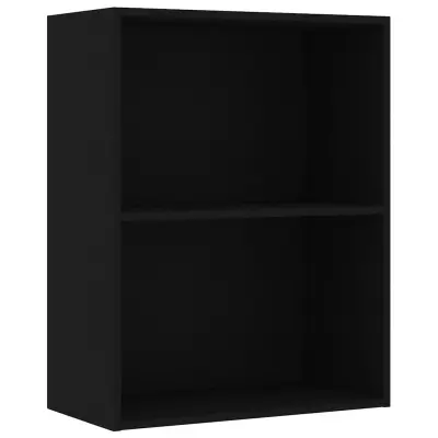vidaXL Knjižnica črna 60x30x76,5 cm iz umetnega lesa