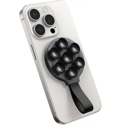 Briljantno magnetno držalo za telefon s priseski, črno