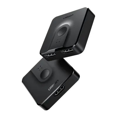 Stikalo HDMI razdelilno stikalo - 2x HDMI 4K 60Hz črno