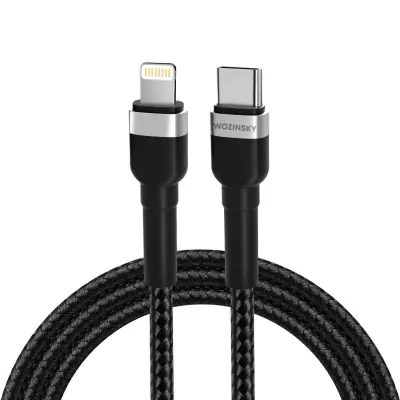 Kabel za iPhone USB-C - Lightning PD 30W 1m črn