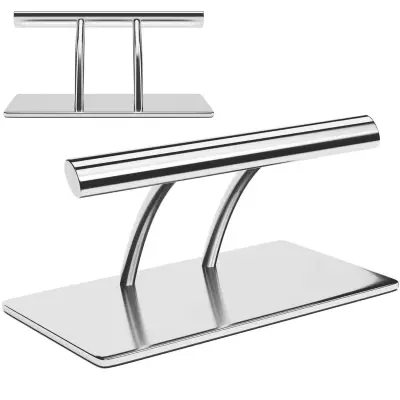 Protizdrsna frizerska opora za noge iz nerjavečega jekla, 35 cm