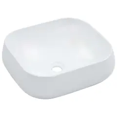vidaXL Umivalnik 44,5x39,5x14,5 cm keramičen bel