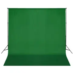 vidaXL Podporni sistem za ozadje 600 x 300 cm zelene barve