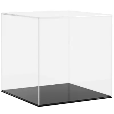vidaXL Razstavna škatla prozorna 30x30x30 cm akril