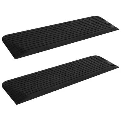 vidaXL Klančina za prag 2 kosa 110x32x3,8 cm guma