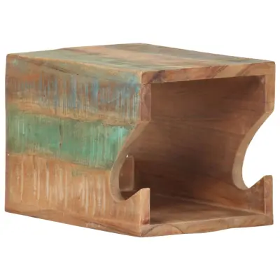 vidaXL Stensko stojalo za kolo 35x25x25 cm trden predelan les