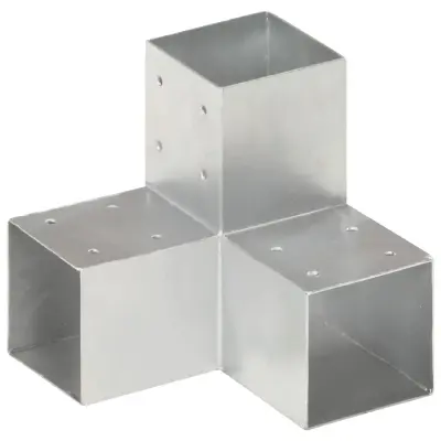 vidaXL Spojnik za steber Y oblike pocinkana kovina 91x91 mm
