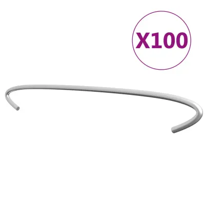 vidaXL Kavlji za gabion 100 kosov pocinkano jeklo 50 cm