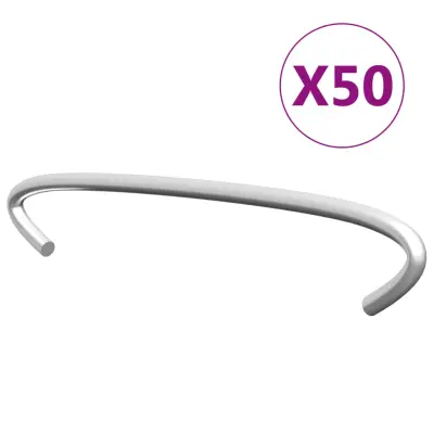 vidaXL Kavlji za gabion 50 kosov pocinkano jeklo 10 cm