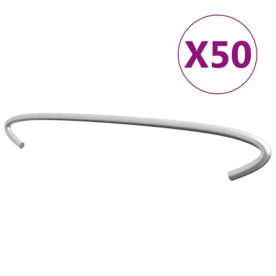 vidaXL Kavlji za gabion 50 kosov pocinkano jeklo 40 cm