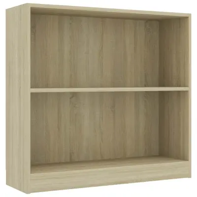 vidaXL Knjižna omara sonoma hrast 80x24x75 cm inženirski les