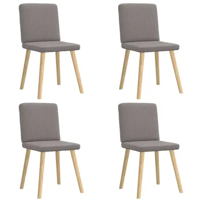 vidaXL Jedilni stoli 4 kosi taupe blago
