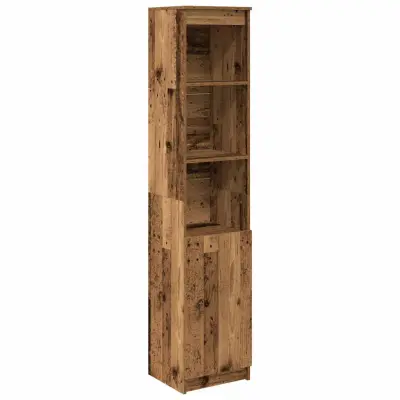 vidaXL Visoka omara starinski les 37,5x35x180 cm inženirski les