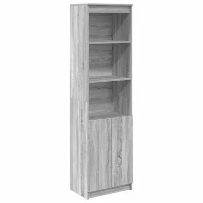 vidaXL Visoka omara siva sonoma 50x35x180 cm inženirski les
