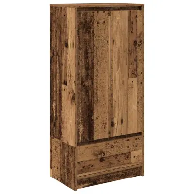 vidaXL Omarica z predalom starinski les 55,5x34x119,5cm inženirski les