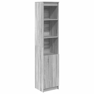vidaXL Visoka omara siva sonoma 37,5x35x180 cm inženirski les