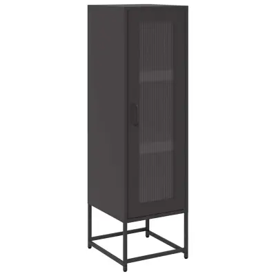 vidaXL Visoka omara črna 36x39x123 cm hladno valjano jeklo