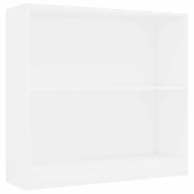vidaXL Knjižnica Bela 80x24x75 cm Inženirski les