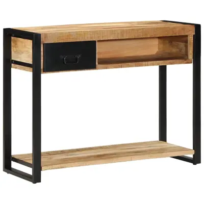 vidaXL konzolna miza 100x35x75 cm Masivni neobdelan les Mango