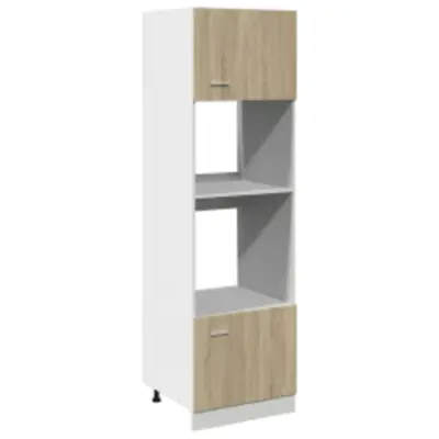 vidaXL Omarica za mikrovalovno pečico “Lyon” sonoma hrast 60x57x207 cm