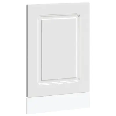 vidaXL Plošča za pomivalni stroj Kalmar bela 45x1,5x67 cm inž. les
