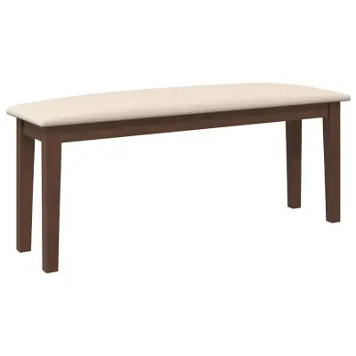 vidaXL klop 110 cm rjava masivni les guma