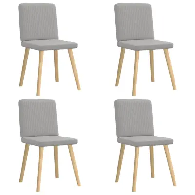 vidaXL Jedilni stoli 4 kosi Cloud Grey Fabric