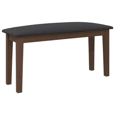 vidaXL klop 90 cm rjava masivni les guma