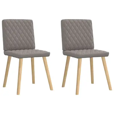vidaXL Jedilni stoli 2 kosa taupe blago