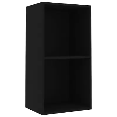 vidaXL Knjižnica črna 40x30x76,5 cm iz umetnega lesa