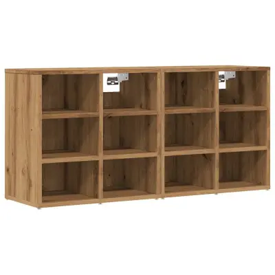 vidaXL Omarica za čevlje 2 kosa artisan hrast 52x30x50 cm