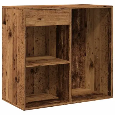 vidaXL Kozmetična omarica Old Wood 80x40x75 cm Inženirski les