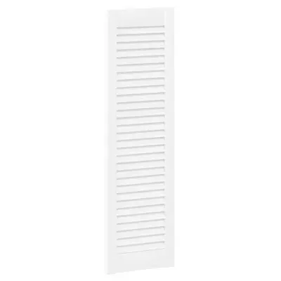 vidaXL Vrata za omarico z letvicami 2 kosa bela 99x29,5 cm