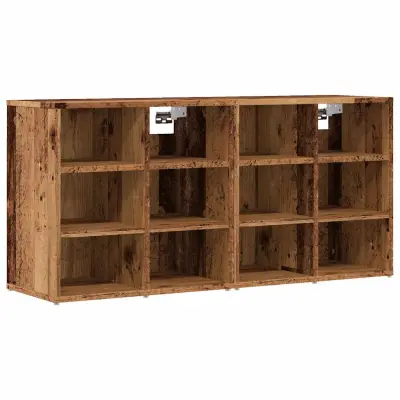 vidaXL Omarice za čevlje 2 kosa star les 52x30x50 cm