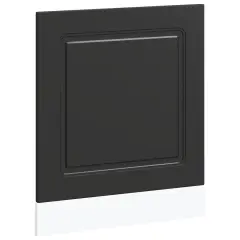 vidaXL Plošča za pomivalni stroj Kalmar črn 60x1,5x67 cm inž. les