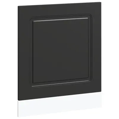 vidaXL Plošča za pomivalni stroj Kalmar črn 60x1,5x67 cm inž. les