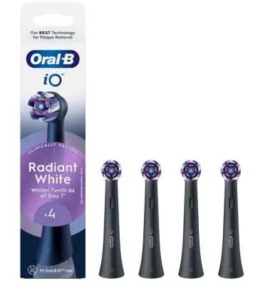 Oral-B nastavki iO Radiant White črni 4/1