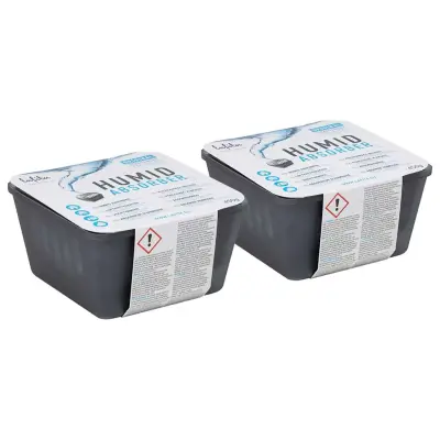 vidaXL Absorberji vlage z vrečkami za ponovno polnjenje 2 kosa 450 g