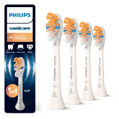 PHILIPS HX9094/87 Sonicare A3 Premium All-in-One nastavek za električno zobno ščetko, 4 kosi
