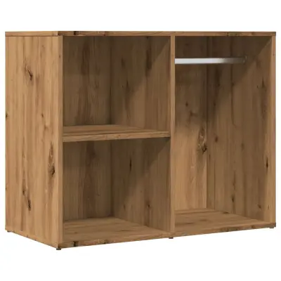 vidaXL Garderobna omarica artisan hrast 80x40x65 cm inženirski les