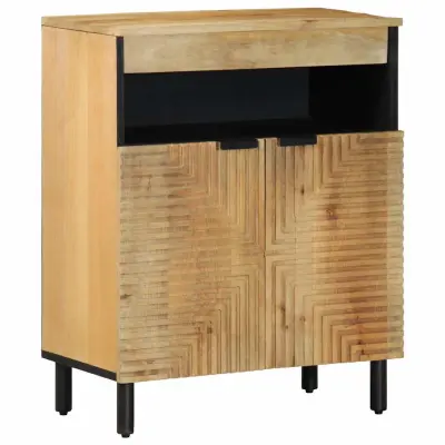 vidaXL Bivak Brown 60x33x75 cm Masivni les Mango
