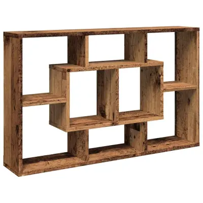 vidaXL Stenska polica iz starega lesa 85x16x52,5 cm